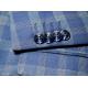 Carducci Navy Blue / Beige Plaid Super 150's Wool Slim Fit Suit 40043